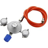 CADAC Camping-Gasgrill Cadac Dual Power Pak Gasdruckregler 50 mbar Gasregelventil Dual