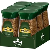 JACOBS Kaffee Löskaffee Krönung Instantkaffee 6 x 100 g, 600 g, (Packung, 6er Pack)
