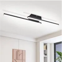 ZMH Deckenleuchten Glitzerlife LED-Deckenleuchte schwarz – moderne Deckenlampe, LED, LED fest integriert, Tageslichtweiß, für Wohnzimmer, Schlafzimmer, Flur, Küche, Badezimmer, Balkon