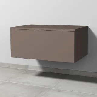 Sanipa Anbau-/Solitärschrank mit Auszug 2morrow (P3235) 340x800x520 Taupe-Matt, P32351T P32351T
