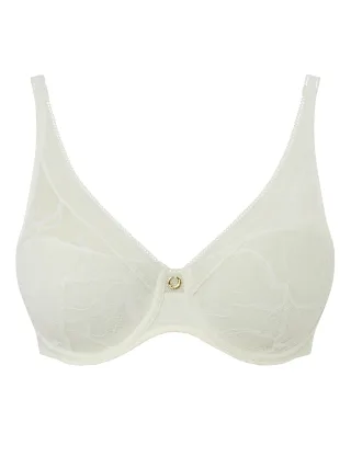 Chantelle Lingerie - True Lace Tief ausgeschnittener Spacer-BH milk - Gr. - 75 C
