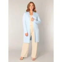 Base Level Curvy Longstrickjacke Figurumspielende, weiche Strickqualität
