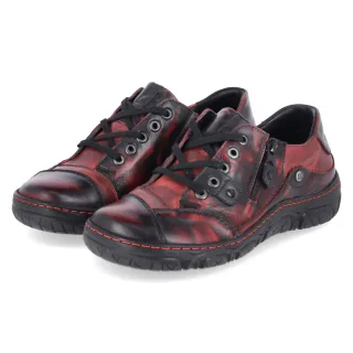 Krisbut Halbschuhe  Rot - Gr. 37 -  Leder und Textil