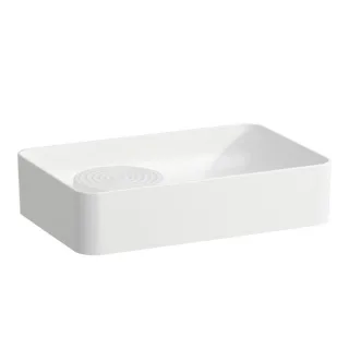 LAUFEN VAL Waschtisch Schale 8122820001091 55x36cm, ohne Hahnloch, mit Überl., Saphirkeramik