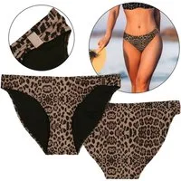 Sarcia.eu Badehose Klassischer Bikini-Slip mit Leopardenmuster, Damen Badehose