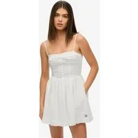 Superdry Sommerkleid BRODERIE CAMI MINI DRESS mit schöner Lochstickerei