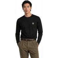 Belstaff Longsleeve T-Shirt London Retro Phoenix Patch Iconic Tee Modern Cut (1-tlg) Ideal für Alltag, Business Casual und Freizeit