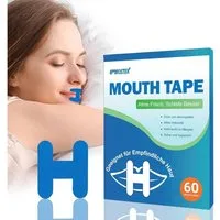 LuxusKollektion Schnarchstopper Mundtape H Form 60 Stück Schnarchhilfe Nasenatmung Männer Blue