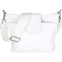 MIRROSI Umhängetasche Damen, Crossbody Bag, Echtleder Made in Italy (1 Tasche mit 1 oder 2 Gurte), verstellbaren Schulterriemen), 30x24,50x9cm (BXHXT) viel Stauraum