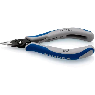 KNIPEX Präzisions-Elektronikzange, flachrund - 3452130