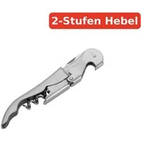 Thiru Korkenzieher - Kellnerbesteck - 2-Stufen-Hebel - Korkenzieher & Flaschenöffner, (1 tlg)