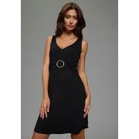 Bruno Banani Abendkleid eleganter Stil, für besondere Anlässe, mit femininem Zierring
