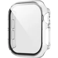Wigento Smartwatch-Hülle Für Apple Watch Series 11 / 10 46mm Hülle + H9 Hart Glas Transparent, Schutzhülle aus PC + gehärtetem Glas für Rundumschutz