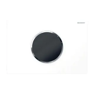 Geberit WC-Steuerung 115908KJ6 Batteriebetrieb, 2-Mengen-Spülung, weiß-alpin