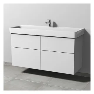 Sanipa 3way Waschtischunterbau zu Laufen Pro S Waschtisch mit 4 Auszügen, Weiß-Soft SM78643