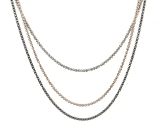 Orphelia Halskette für Damen, 925er Sterlingsilber, Gold/Silber/Roségold, ZK-7203