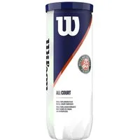 Wilson Tennisball Roland Garros All Court - 3 Tennisbälle - Innendruckball - (3er Dose)