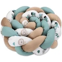 Totsy Baby Bettnestchen Bettschlange Bettumrandung für Babybett und Kissen Deko Kuschelkissen