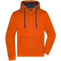 James & Nicholson Sweatjacke Wasser- und schmutzabweisende Herren Kapuzen-Sweatjacke JN595 Herren Sweatjacke Bionic