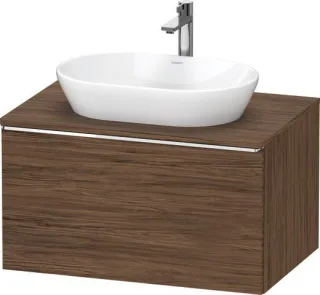 Duravit D-Neo Konsolenwaschtischunterbau wandhängend Nussbaum dunkel Matt 800x550x459 mm - DE4947010 DE4947010210000