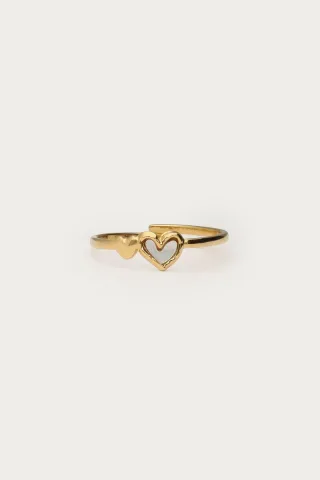 My Jewellery - Ring mit Herz-Detail gold - Gr. - OS