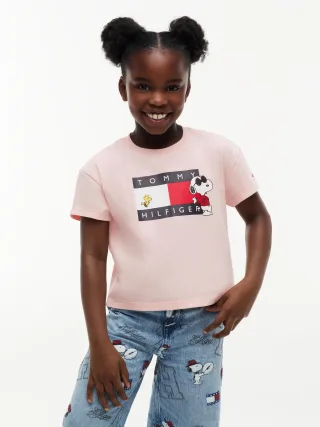 PEANUTS FLAG TEE SS Whimsy Pink - Gr. - 12