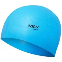 NILS AQUA Badekappe Schwimmhaube Badekappe (Spar-Set, 1 St), Flexibles Silikon passt sich jeder Kopfform an, sitzt bequem