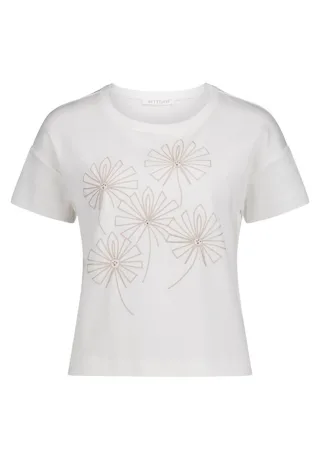 Betty & Co - T-Shirt mit Print weiß - Gr. - XL