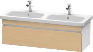 Duravit DuraStyle Waschtischunterbau wandhängend Natur Eiche & Weiß Matt 1230x448x398 mm - DS6398030 DS639803018