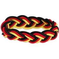 Fries Armband Deutschland EM WM Fußball Fan Armband geflochten Karneval Party, Deutschlandfarben