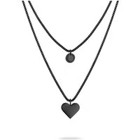 Liebeskind Berlin Kette mit Anhänger Schmuck Edelstahl Layered Love Herz