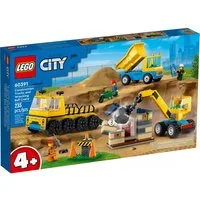 LEGO® 60391 Baufahrzeuge und Kran mit Abrissbirne Konstruktionsspielsteine