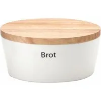 Continenta Brotkasten, Holzwerkstoff, Keramik, (1-tlg), Handarbeit