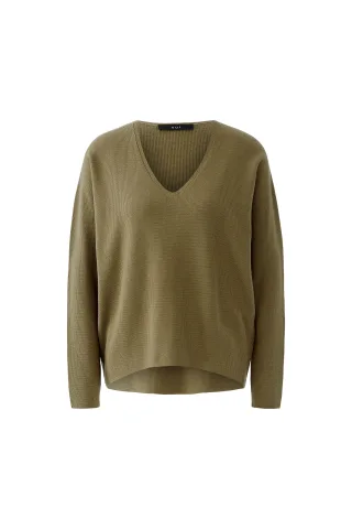 Oui - FREYJA Pullover green garden - Gr. - 38