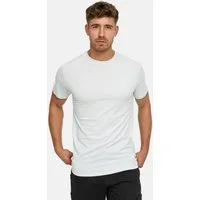 Indicode T-Shirt Herren Kloge Shirt Tee Herrenshirt mit dezentem Label-Detail auf der Brust