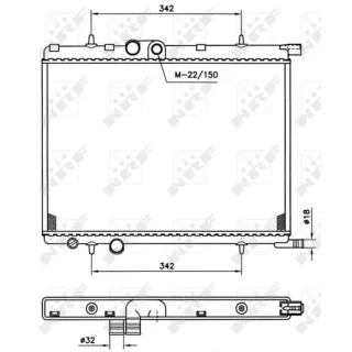 NRF Motork?hler f?r OE Nr. 9835996080 Citroen Berlingo C4 Xsara Peugeot 2008 307 Partner