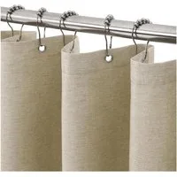 LuxusKollektion Duschvorhang Duschvorhang Leinen Anti-Schimmel Stoff Textil wasserdicht schwer