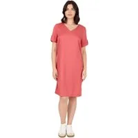 Phistan Midikleid Damenkleid aus Webstoff – Lockeres Sommerkleid