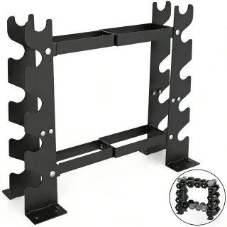 [EU Direct] Bominfit E01 Heavy Duty Dumbbell Rack - 200kg Max Load, Multi-Tier Combo Weight Storage Organizer for Home G