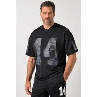 JP1880 T-Shirt Mesh-Trikot Fitness Halbarm oversized Camou-Prints