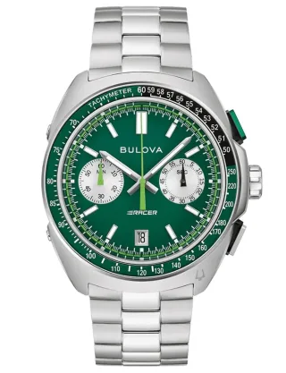 Bulova Racer Silber Herren Armbanduhr 98B468