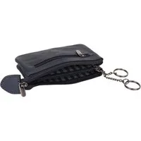 MIRROSI Schlüsseltasche UNISEX Echtleder mit zwei Fächern, 1 Steckfach, Schlüsseletui für Damen und Herren