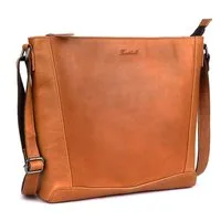 Benthill Umhängetasche Damen Echt Leder Groß Umhängetasche Handtasche Vintage Shopper Tasche, Schultergurt / Umhängegurt Reißverschlussfach