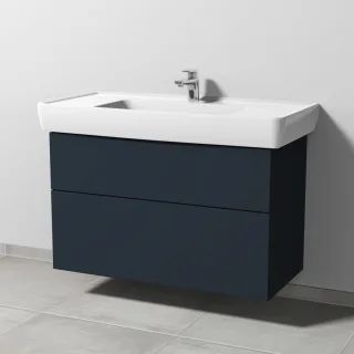 Sanipa 3way Waschtischunterbau zu Laufen Pro A Waschtisch mit 2 Auszügen, Marine-Matt SP7591R