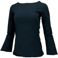 Guru-Shop Longsleeve Basic Langarmshirt, Yogashirt mit.. alternative Bekleidung