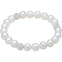 Lulu & Jane Perlenarmband weiß, Muschelkernperle