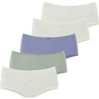 Vivance Panty (5er Pack) mit kleiner Häkelkante, angenehme Baumwollqualität