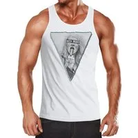 Neverless Tanktop Herren Tank Top mit Frau die Mittelfinger zeigt The Lick Fuck Off mit Print