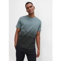 bonprix T-Shirt aus reiner Baumwolle, mit Farbverlauf-Druck, regular fit
