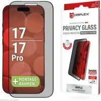 Displex Schutzfolie DISPLEX Privacy Glas für Apple iPhone 17/17 Pro